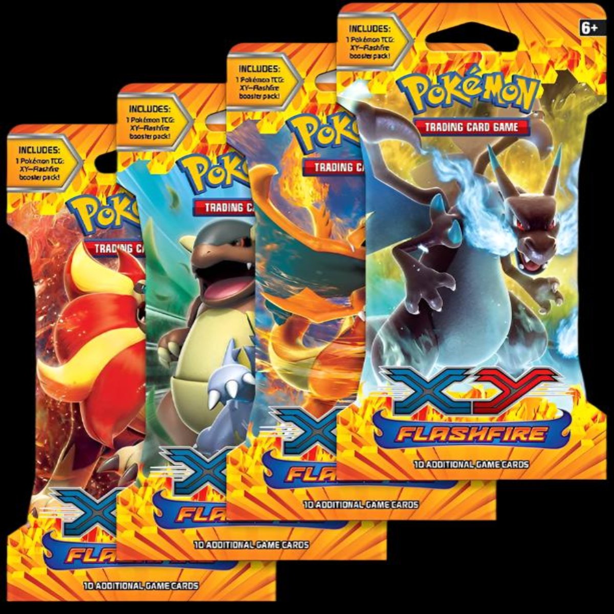 Flashfire - 4 Booster Packs - Art set