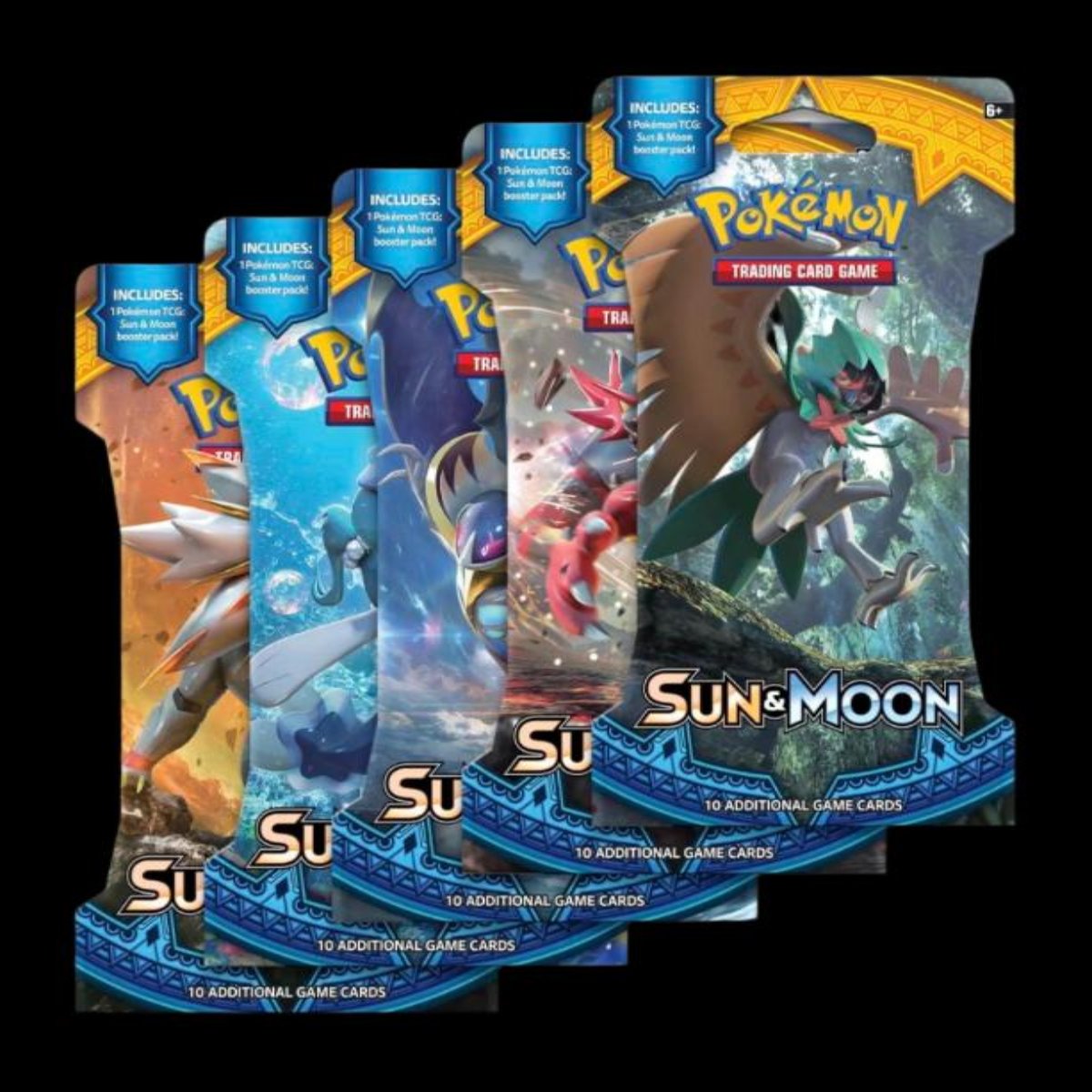 Sun&Moon Base - 4 Booster Packs - Art set